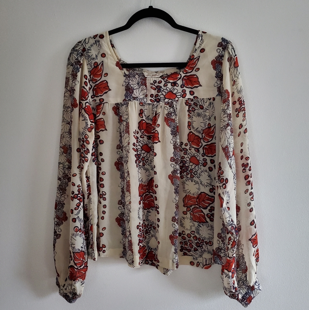 Fun & Flirt Floral Peasant Top